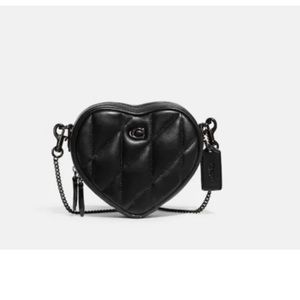 NWOT Coach Heart Crossbody 14 With Pillow Quilting
